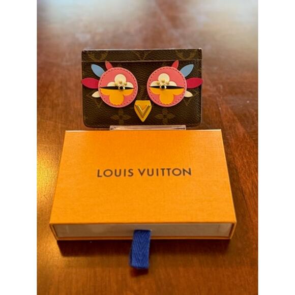 Louis Vuitton Lovely Birds Owl Card Holder Limited Edition* w/Box*EXCELLENT - Picture 3 of 10